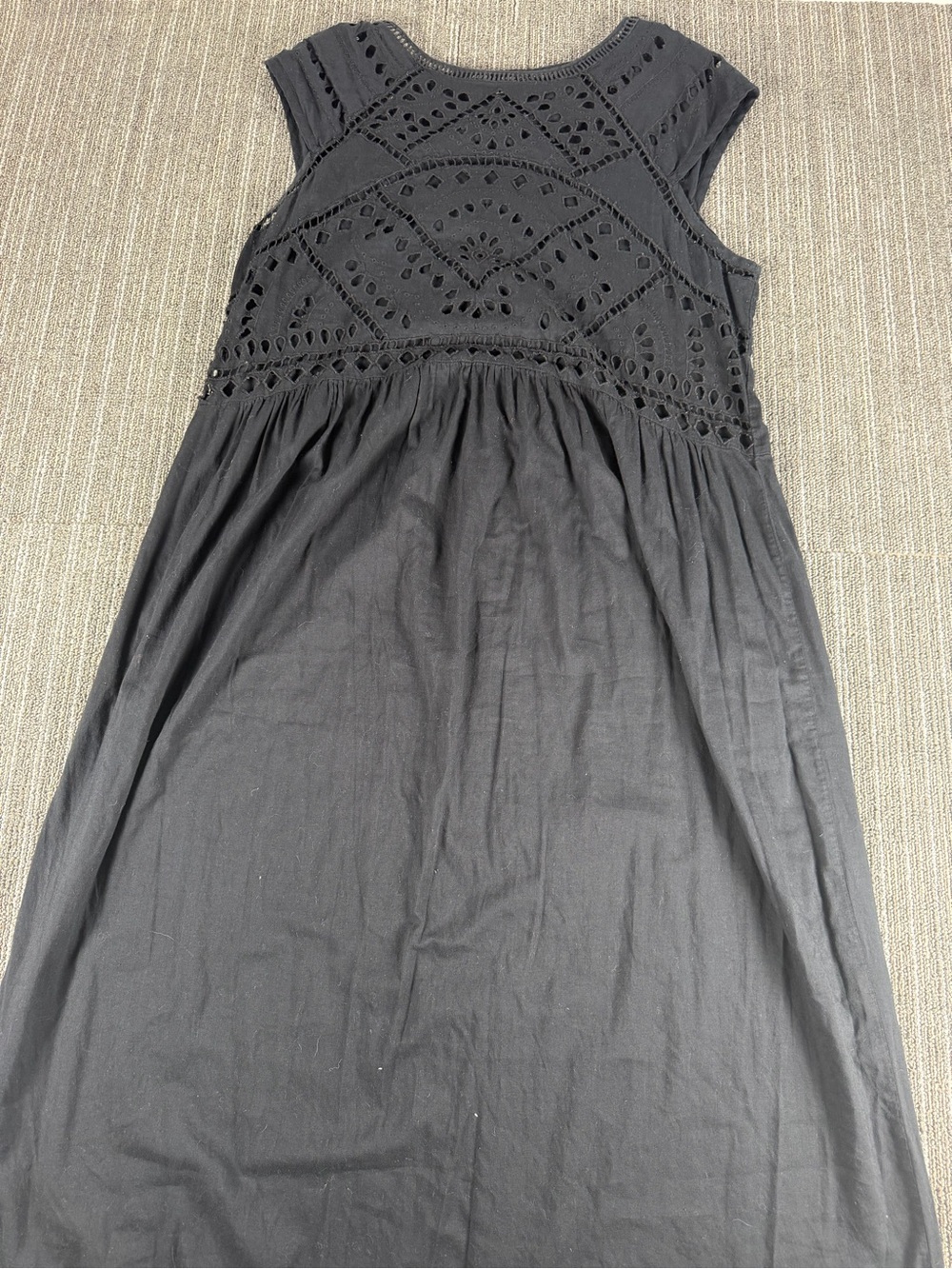 Lucky Brand Black Eyelet Bogo Maxi Dress